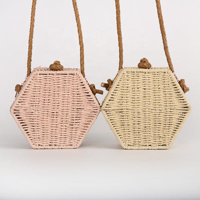 Hexagonal Straw Bag